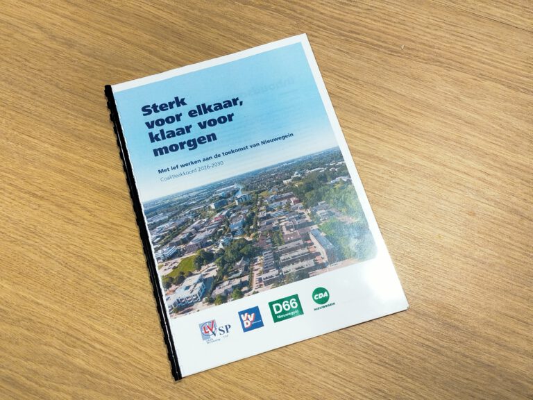 PERSBERICHT: Coalitieakkoord Nieuwegein: Sterk voor elkaar, klaar voor morgen